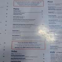 Limited vegan options in this part of the menu  at Slipstream Brewing Company in Yeerongpilly