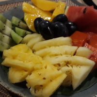 Free fruit at Vlodge Vegan Hotel in Chiang Mai