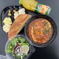 Shakshuka breakfast  at Greenish in Tel Aviv