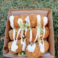 Potato and mozzarella croquettes at Morley's Recipe in Marrickville