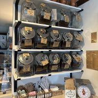 All the beans   at New Roots Coffeehouse in Greece