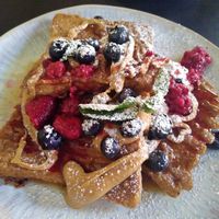 Vegan French toast at Das Nest in Mainz