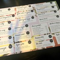 New menu  at VegStyle Bistro in Lucenec