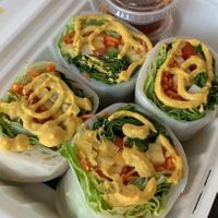 Veggie fresh roll at Yaowarat in Toronto