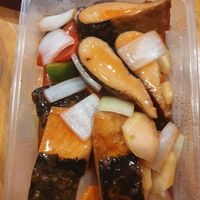 Mock fish at Happy Family Restaurant  in Tecoma