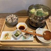 Taiwanese medicinal soup with dumplings   at Cafe Ren - Nakagyo in Kyoto