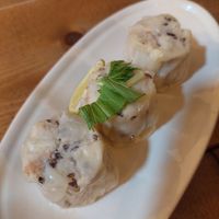 Dumplings (not our favorite) at Cafe Ren - Nakagyo in Kyoto
