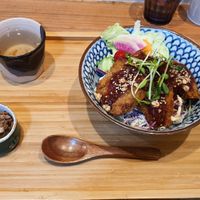 Soy cutlet set at Cafe Ren - Nakagyo in Kyoto