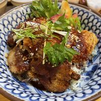 Soy Meat Rice Bowl - Katsu Don  at Cafe Ren - Nakagyo in Kyoto