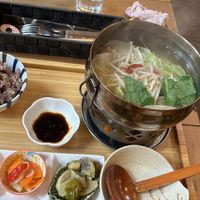 Chinese dumpling hot pot  at Cafe Ren - Nakagyo in Kyoto