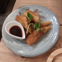 Spring rolls at Cafe Ren - Nakagyo in Kyoto