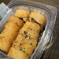 Fried vegan roll  at Sushi Playa in Playa Del Carmen