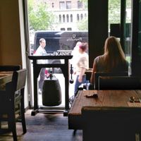 Inside at Franchia Vegan Cafe in New York City