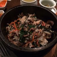 vegetarian stone bowl at Franchia Vegan Cafe in New York City