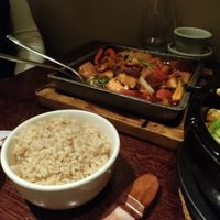 Thai chikn at Franchia Vegan Cafe in New York City