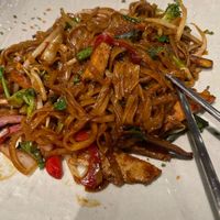Basil drunken noodles   at Franchia Vegan Cafe in New York City