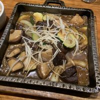 Shiitake mushroom dish  at Franchia Vegan Cafe in New York City