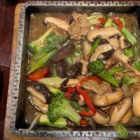 bulgogi entree at Franchia Vegan Cafe in New York City