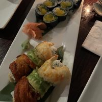 Rainbow Roll 🌈 & Mango Avocado Roll  at Franchia Vegan Cafe in New York City