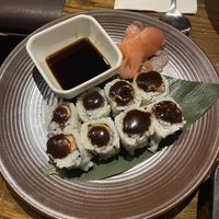 Crispy crab roll  at Franchia Vegan Cafe in New York City