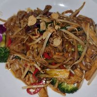 Drunken noodles at Franchia Vegan Cafe in New York City