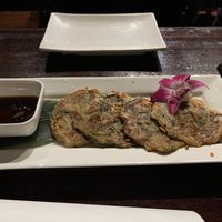 Scallion cakes   at Franchia Vegan Cafe in New York City