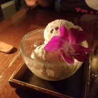 Soy almond ice cream at Franchia Vegan Cafe in New York City