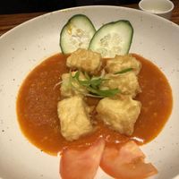 Crispy Korean Chili Tofu  at Franchia Vegan Cafe in New York City