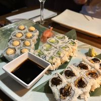 Sushi combo platter - very good   at Franchia Vegan Cafe in New York City