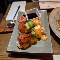 Rainbow roll at Franchia Vegan Cafe in New York City