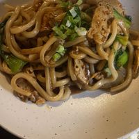 Udon Noodles were amazing   at Franchia Vegan Cafe in New York City