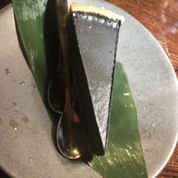 Black sesame pie   at Franchia Vegan Cafe in New York City