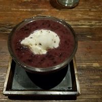 Sweet rice with coconut icecream at Franchia Vegan Cafe in New York City