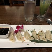 Mixed vegetable dumplings    at Franchia Vegan Cafe in New York City