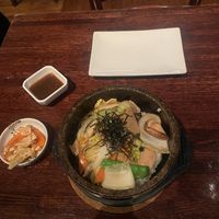 Duck stone bowl  at Franchia Vegan Cafe in New York City