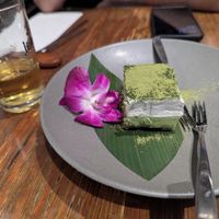 matcha tiramisu - perfectly executed at Franchia Vegan Cafe in New York City