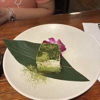 Matcha tiramisu  at Franchia Vegan Cafe in New York City