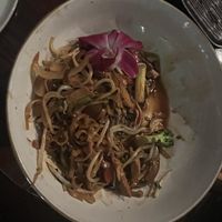 Drunken noodles  at Franchia Vegan Cafe in New York City