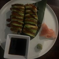 Eel avocado sushi   at Franchia Vegan Cafe in New York City