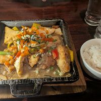 Tofu, kabocha, and eggplant at Franchia Vegan Cafe in New York City