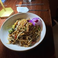 Drunken noodles  at Franchia Vegan Cafe in New York City