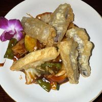 Crispy eggplant   at Franchia Vegan Cafe in New York City