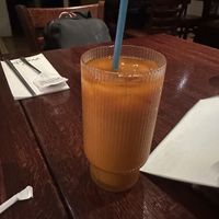 Thai Iced Teaa  at Franchia Vegan Cafe in New York City