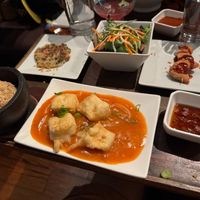 Crispy Korean Chili Tofu Lunch Special at Franchia Vegan Cafe in New York City