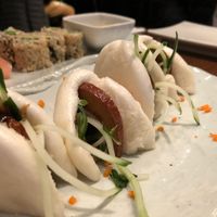 “Duck” bun at Franchia Vegan Cafe in New York City