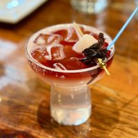 Lychee Hibiscus Spritz  at Franchia Vegan Cafe in New York City