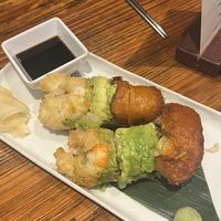 Rainbow roll  at Franchia Vegan Cafe in New York City