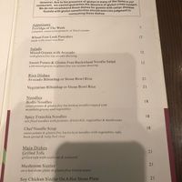 Menu at Franchia Vegan Cafe in New York City