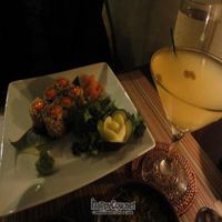 sushi - 'tuna' rolls at Franchia Vegan Cafe in New York City