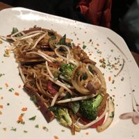 Noodles at Franchia Vegan Cafe in New York City